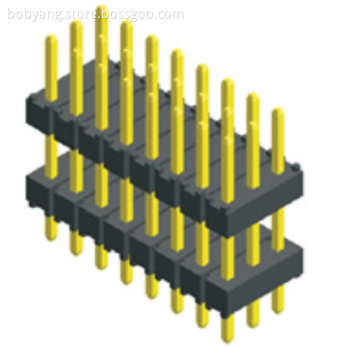 2.00mm Pitch Three Row Double Plastic Straight needle